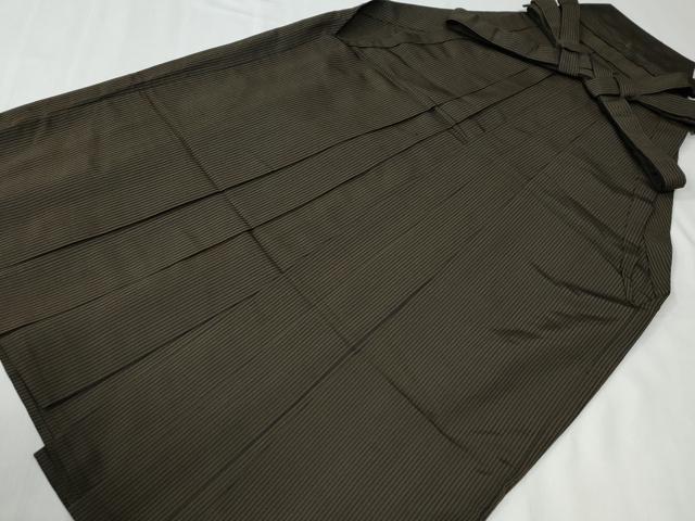 平和屋着物●男性 馬乗り袴 縞 正絹 逸品 CABG0436yc