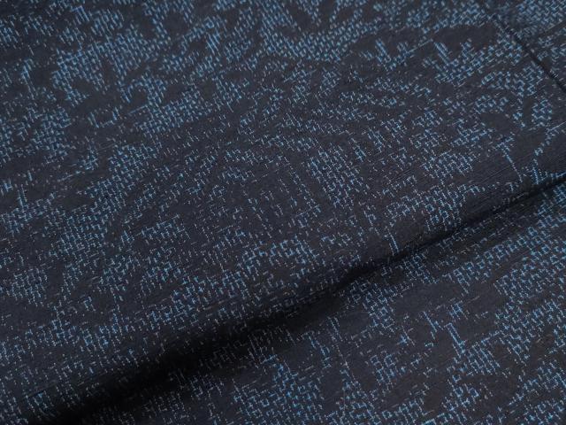 平和屋着物●結城紬 風景草花文 正絹 逸品 CABG0453yc