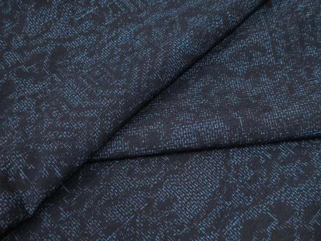 平和屋着物●結城紬 風景草花文 正絹 逸品 CABG0453yc