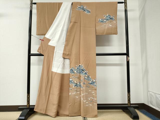 平和屋着物●創業460年・千總 訪問着 浜松梅文 貝 三越扱い 正絹 逸品 CABG0468yc
