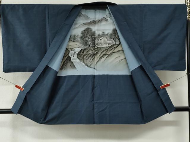 平和屋着物●男性 本場大島紬 アンサンブル・長襦袢セット 100亀甲 総詰め 正絹 逸品 CABG0472yc