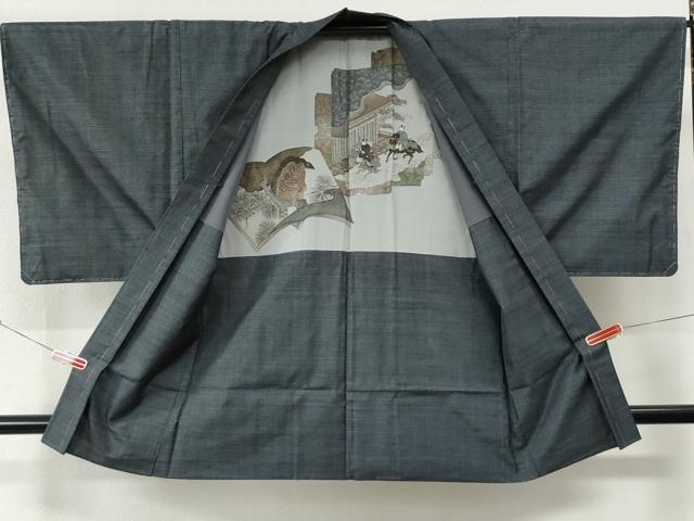 平和屋着物●男性 本場大島紬 アンサンブル 100亀甲 総詰め 正絹 逸品 未使用 CABG0473yc
