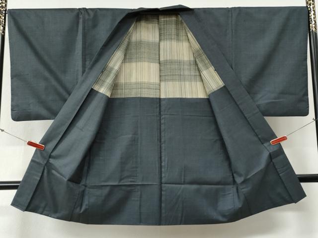 平和屋着物●男性 100亀甲 アンサンブル 総詰め 証紙付き 正絹 逸品 CABG0474yc
