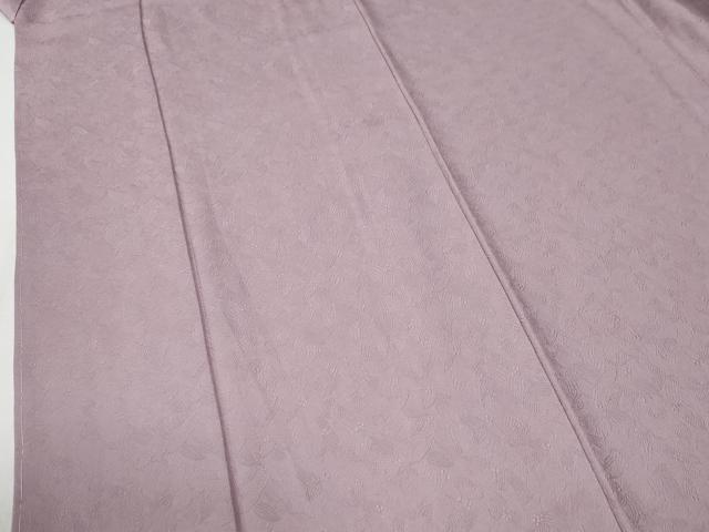 平和屋着物●上質な色無地 彩の詩 南天地紋 紅藤色 反端付き 正絹 逸品 未使用 CABG0477yc