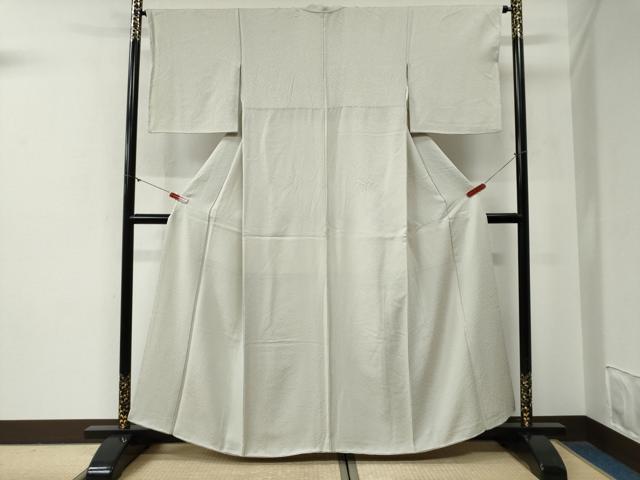 平和屋着物●上質な色無地 紋意匠 象牙色 正絹 逸品 CABG0519yc