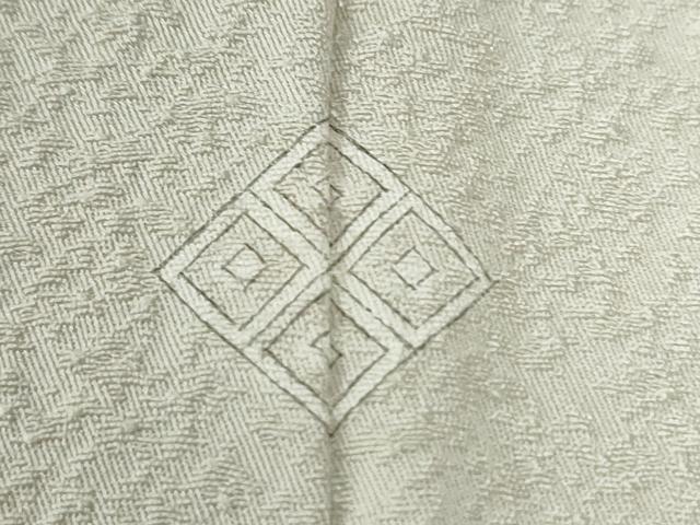 平和屋着物●上質な色無地 紋意匠 象牙色 正絹 逸品 CABG0519yc