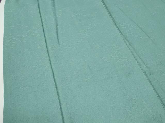 平和屋着物●上質な色無地 竜田川花松地紋 青磁色 正絹 逸品 CABG0523yc