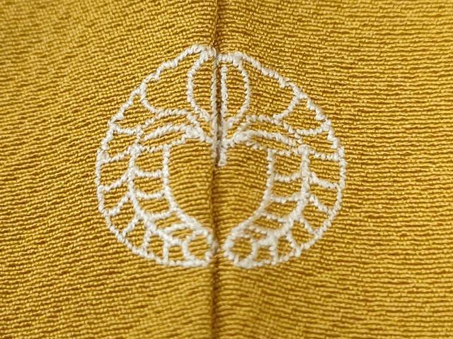 平和屋着物●上質な色無地 櫨染色 正絹 逸品 CABG0530yc