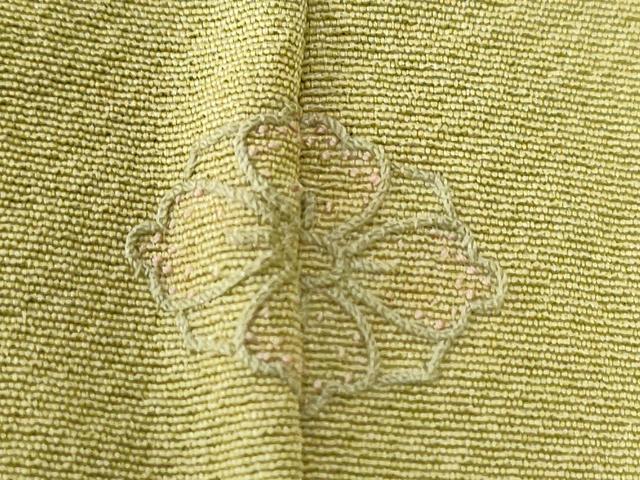 平和屋着物●上質な色無地 抹茶色 正絹 逸品 未使用 CABG0531yc