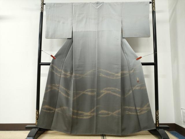 平和屋着物●人間国宝 福田喜重 訪問着 箔散らし 暈し染め 金彩 正絹 逸品 CABG0537yc
