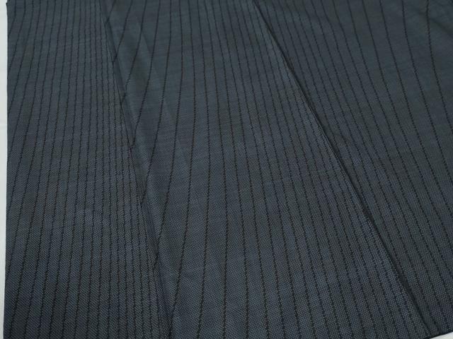 平和屋着物●銀座きしや 本場大島紬 7マルキ よろけ縞 たとう紙付き 正絹 逸品 CABG0565yc