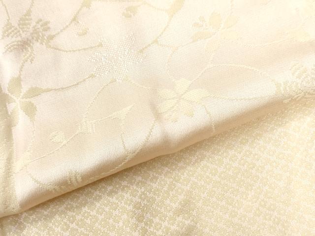 平和屋着物●長襦袢 無双仕立て 市松草花文 やまと誂製 正絹 逸品 CABG0584yc