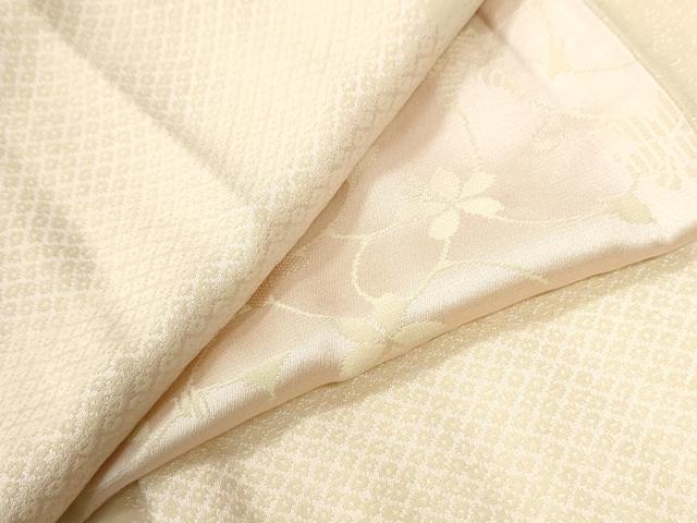 平和屋着物●長襦袢 無双仕立て 市松草花文 やまと誂製 正絹 逸品 CABG0584yc