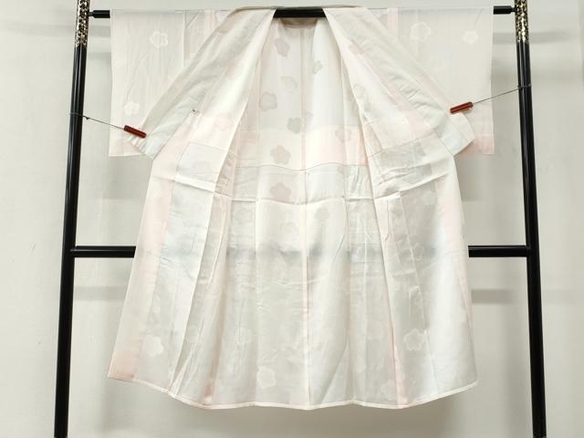 平和屋着物●長襦袢 無双仕立て 梅地紋 正絹 逸品 CABG0592yc