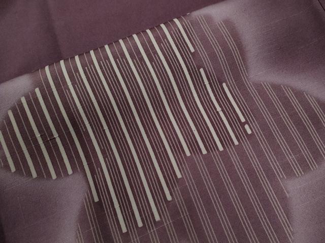平和屋着物●訪問着 背抜き仕立て 舞桜文 暈し染め 正絹 逸品 未使用 CABG0607yc
