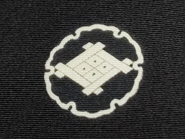 平和屋着物●豪華黒留袖 友禅 作家物 竹垣草花文 正絹 逸品 CABG0609yc