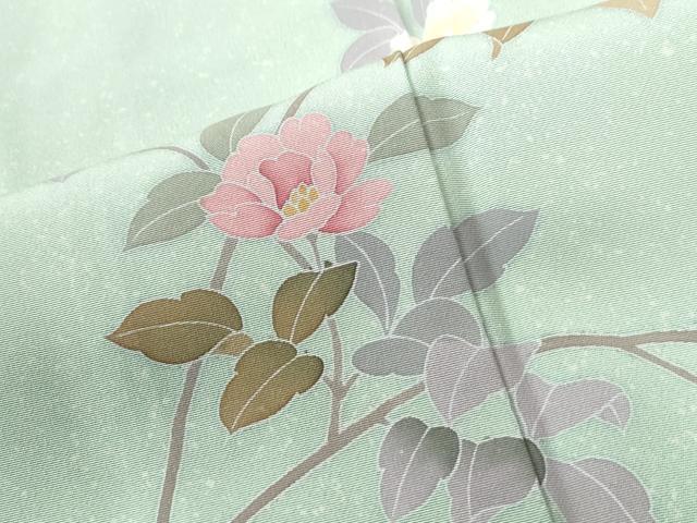 平和屋着物●訪問着 友禅 作家物 枝花文 正絹 逸品 未使用 CABG0673yc