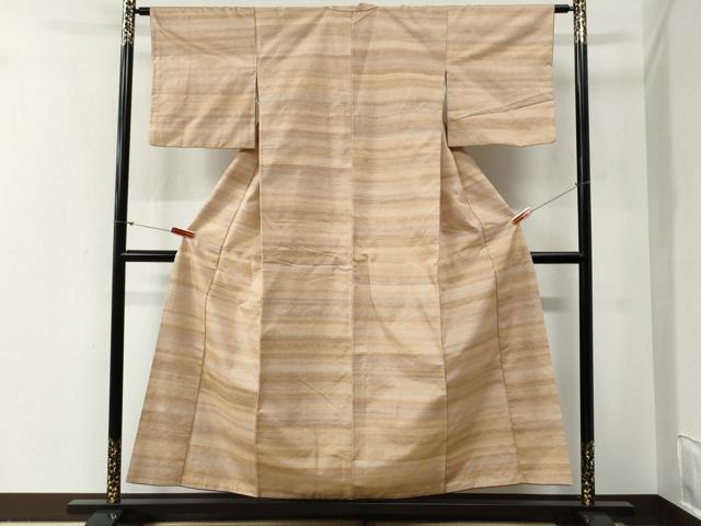 平和屋着物●上質な紬 霞文 正絹 逸品 CABG0678yc