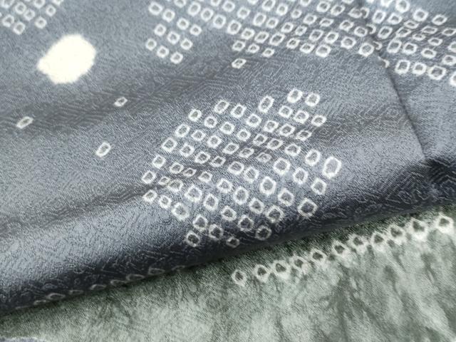 平和屋着物●訪問着 駒刺繍 絞り 舞花文 金彩 正絹 逸品 CABG0693yc