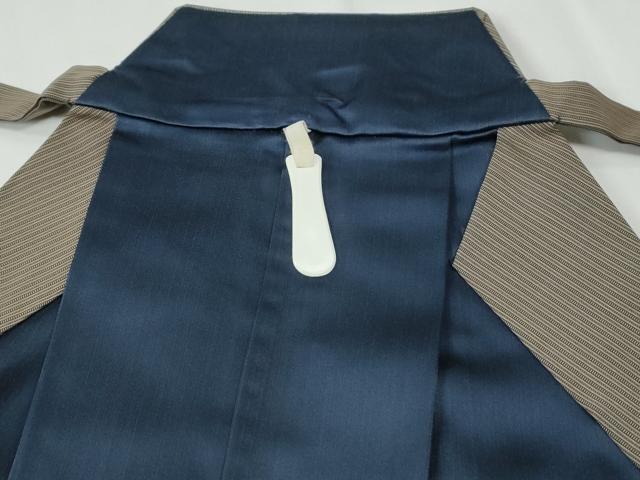 平和屋着物●男性 馬乗り袴 間道 正絹 逸品 CABG0701yc