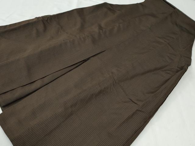 平和屋着物●男性 馬乗り袴 縞 正絹 逸品 CABG0704yc