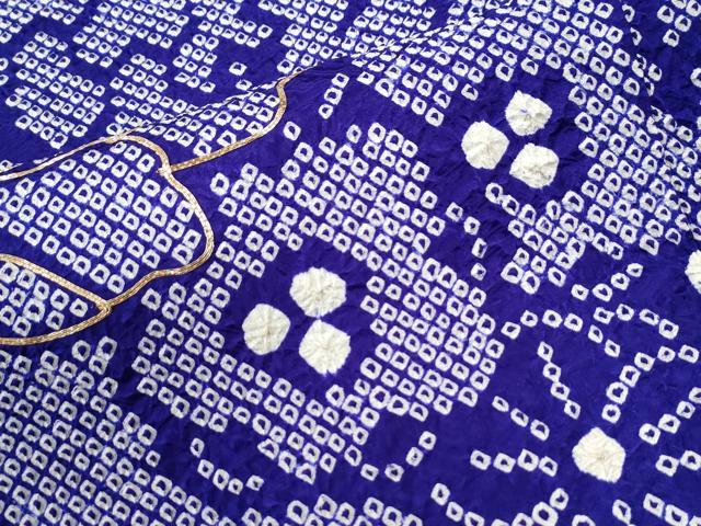 平和屋着物●豪華振袖 総絞り 駒刺繍 雲取り牡丹枝梅文 正絹 逸品 CABG0726yc