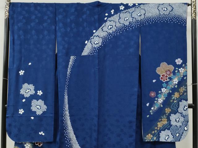 平和屋着物●豪華振袖 駒刺繍 絞り 流水舞桜文 金彩 やまと誂製 正絹 逸品 CABG0727yc