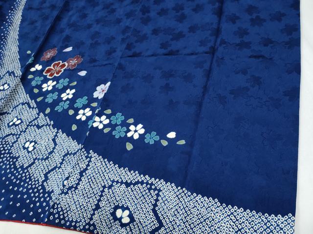 平和屋着物●豪華振袖 駒刺繍 絞り 流水舞桜文 金彩 やまと誂製 正絹 逸品 CABG0727yc