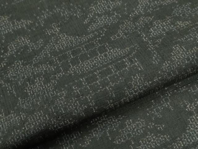 平和屋着物●結城紬 100亀甲 飛び亀甲柄 樹林風景文 正絹 逸品 未使用 CABG0751yc