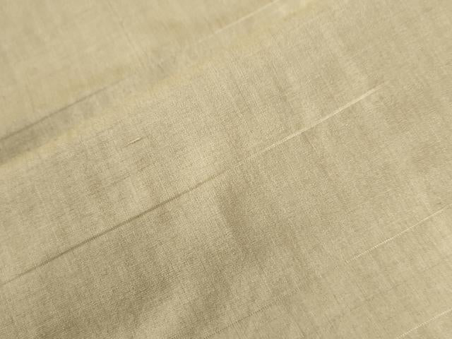 平和屋着物●インド・アッサム 野蚕糸 手織 ムガシルク ゴールデンムガ 色無地 浅黄色 正絹 逸品 CABG0755yc