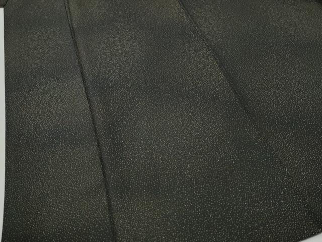 平和屋着物●金彩友禅 卓越技能者・名工・和田光正 小紋 霰文 黒地 正絹 逸品 CABG0759yc