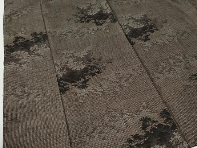 平和屋着物●本場大島紬 9マルキ 草木文 正絹 逸品 未使用 CABG0801yc