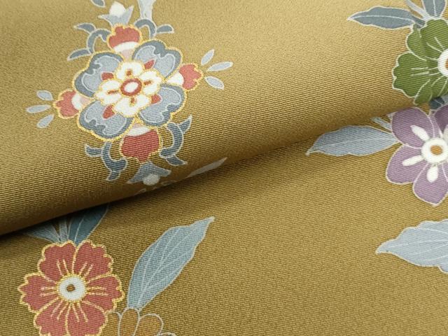 平和屋着物●訪問着 作家物 駒刺繍 鳳凰草花文 蛍暈し 金彩 正絹 逸品 CABG0818yc