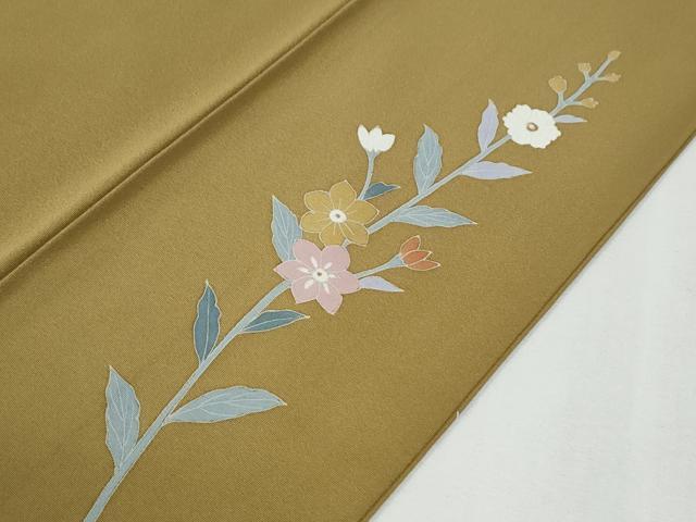 平和屋着物●訪問着 作家物 駒刺繍 鳳凰草花文 蛍暈し 金彩 正絹 逸品 CABG0818yc
