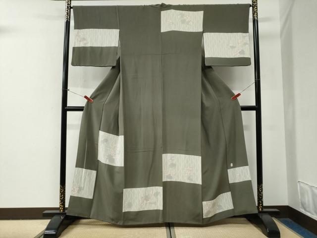 平和屋着物●本加賀友禅作家 中正享子 訪問着 立涌花唐草文 さが美扱い 正絹 逸品 CABG0839yc