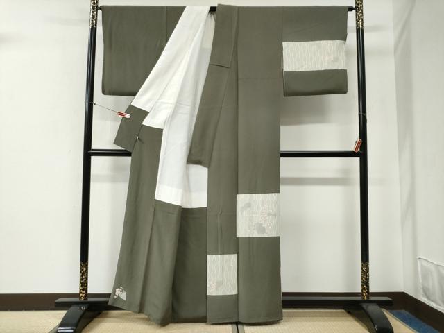 平和屋着物●本加賀友禅作家 中正享子 訪問着 立涌花唐草文 さが美扱い 正絹 逸品 CABG0839yc
