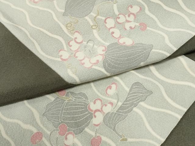 平和屋着物●本加賀友禅作家 中正享子 訪問着 立涌花唐草文 さが美扱い 正絹 逸品 CABG0839yc