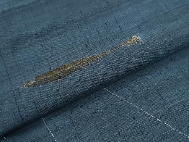 平和屋着物●色留訪問着 紬地 魚 金糸 正絹 逸品 CABG0849yc