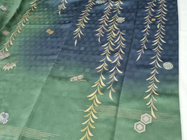 平和屋着物●訪問着 作家物 宝尽くし吉祥文 暈し染め 金彩 正絹 逸品 CABG0851yc