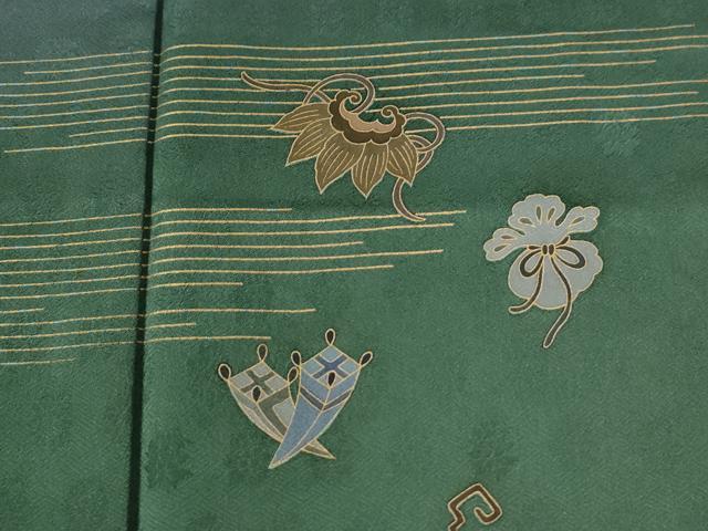 平和屋着物●訪問着 作家物 宝尽くし吉祥文 暈し染め 金彩 正絹 逸品 CABG0851yc