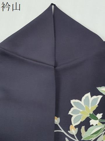 平和屋着物●訪問着 竹屋町刺繍 更紗花唐草文 金彩 正絹 逸品 CABG0860yc