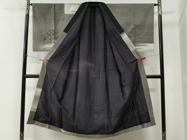 平和屋着物●男性 長襦袢 袷 紬地 器物文 正絹 逸品 CABG0861yc