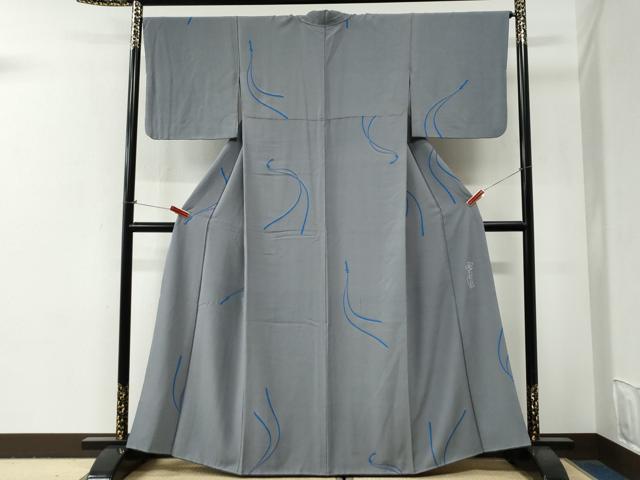 平和屋着物●世界的人形師 辻村寿三郎 ジュサブロー 小紋 兎 正絹 逸品 CABG0865yc
