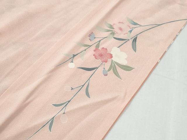平和屋着物●訪問着 友禅 枝菊文 暈し染め 正絹 逸品 CABG0885yc