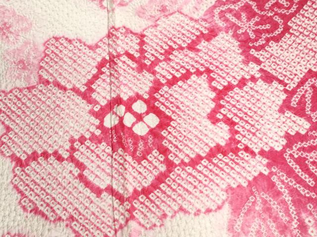 平和屋着物●豪華振袖 総絞り 牡丹枝梅文 暈し染め 正絹 逸品 CABG0904yc