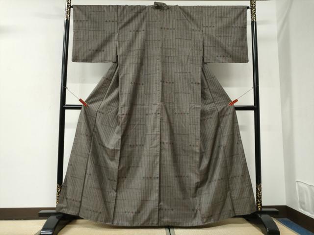 平和屋着物●本場大島紬 9マルキ 花間道 正絹 逸品 CABG0906yc