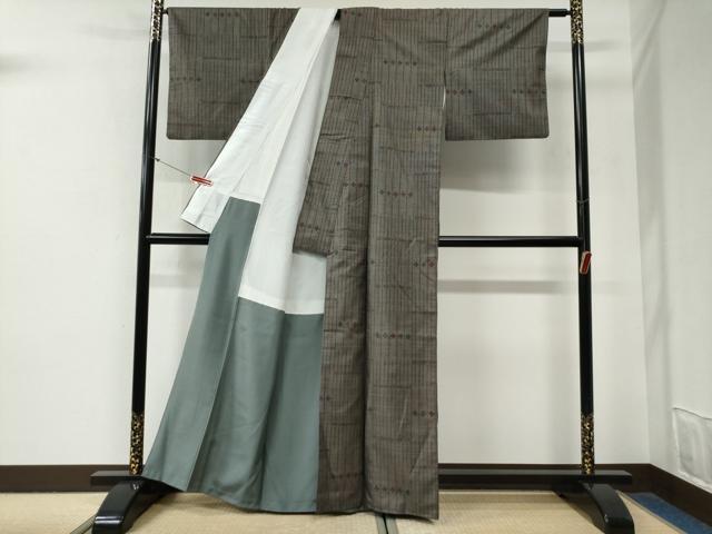 平和屋着物●本場大島紬 9マルキ 花間道 正絹 逸品 CABG0906yc
