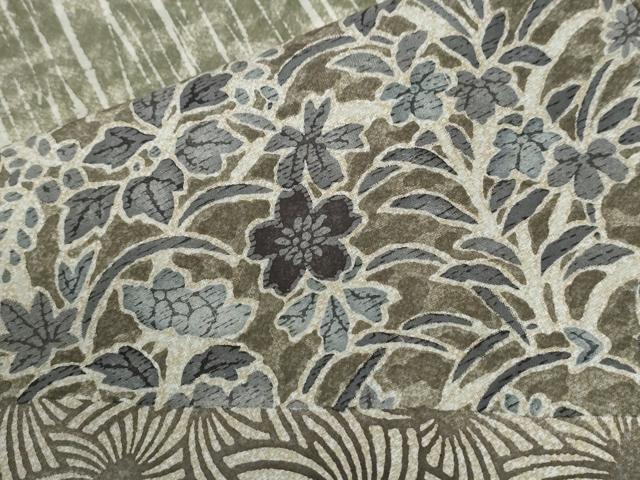 平和屋着物●訪問着 草花文 正絹 逸品 CABG0909yc