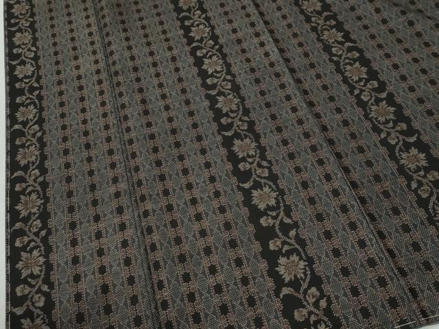 平和屋着物●本場大島紬 9マルキ 吉祥草花間道 ロング丈 正絹 逸品 未使用 CABG0914yc