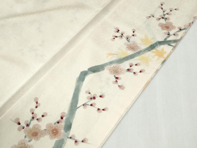 平和屋着物●訪問着 作家物 枝梅文 金彩 正絹 逸品 CABG0915yc